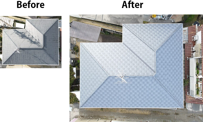 奈良市内の屋根工事・雨漏り修理