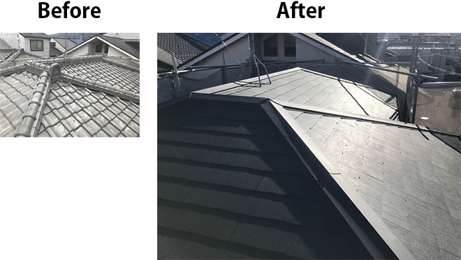 京都市内の屋根工事・雨漏り修理 25事例