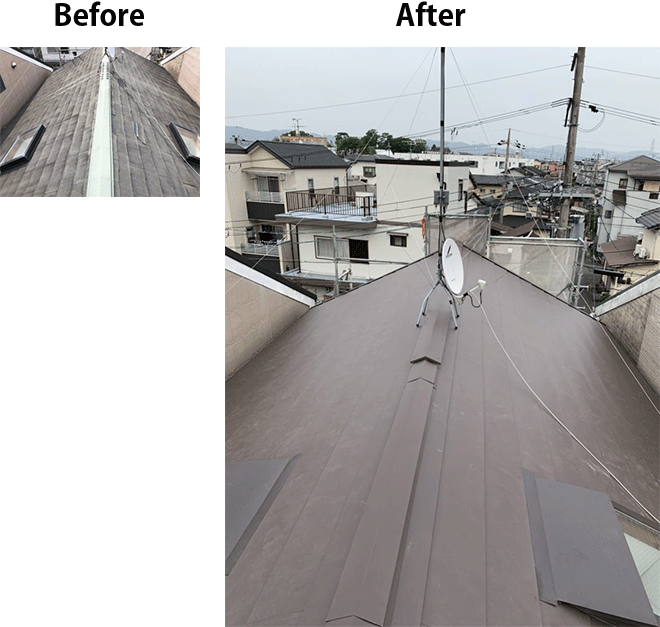 京都市内の屋根工事・雨漏り修理 25事例