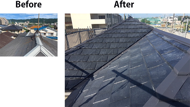 八尾市内の屋根工事・雨漏り修理 5事例